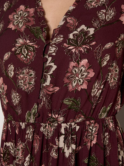 Folk Floral Mini Dress