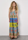 Colour Pop Pineapple Cami Maxi Dress, Assorted, large