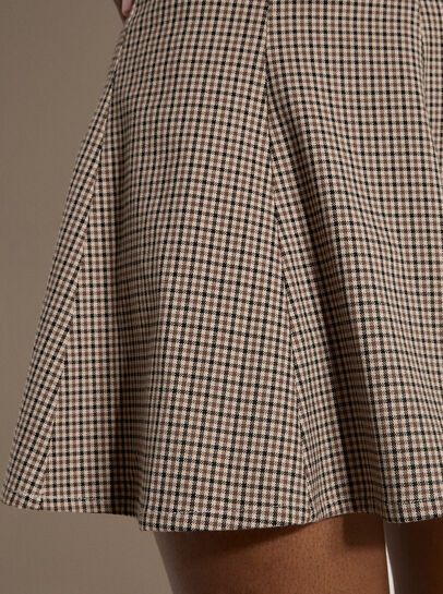 Heritage Check Skater Mini Skirt
