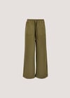 Wide-Leg Jersey Joggers, Khaki, large