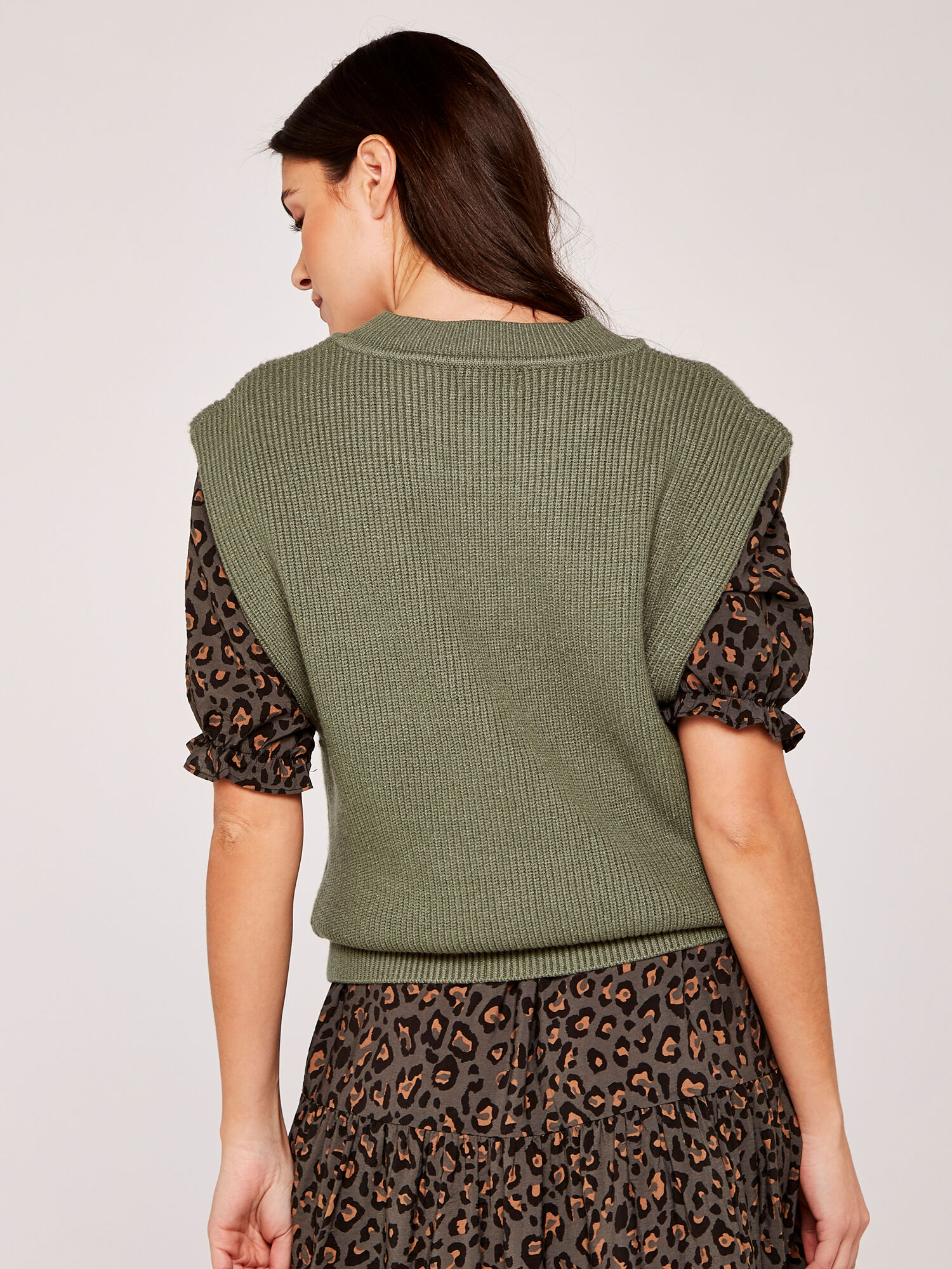 Knitted Vest | Apricot UK