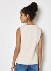 Tailored Waistcoat Top, Stone, large