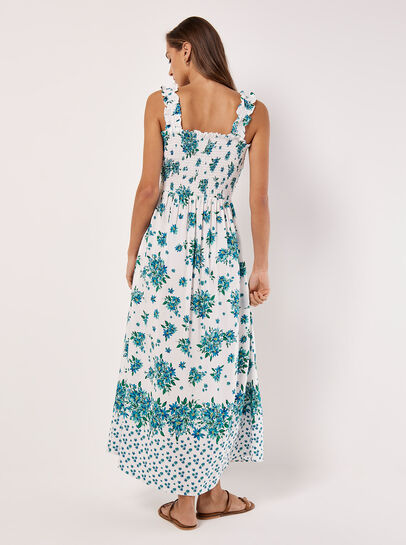 Floral Smocked Milkmaid Maxi Dress