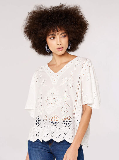 Embroidered Cotton Top