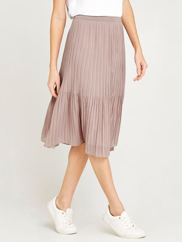 Plisse Skirt, Pink, large