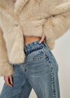 Maca Stud Embellished Wide Leg Jeans, Blue, large