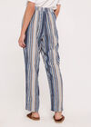 Chambray Stripe Trousers, Blue, large