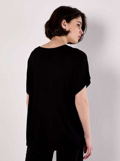 Scattered Squares Rhinestone T-Shirt
