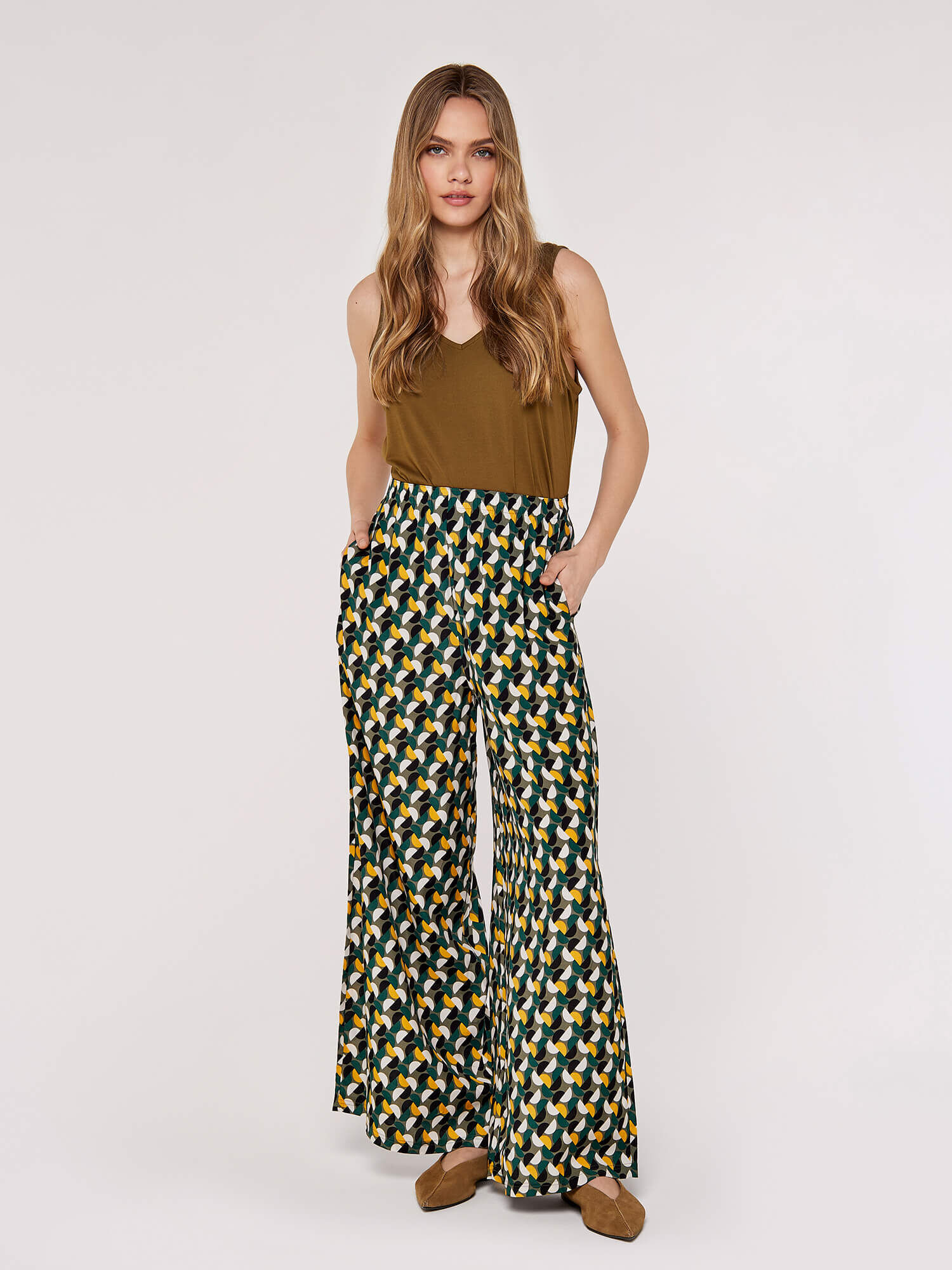 Ladies wide leg trousers online