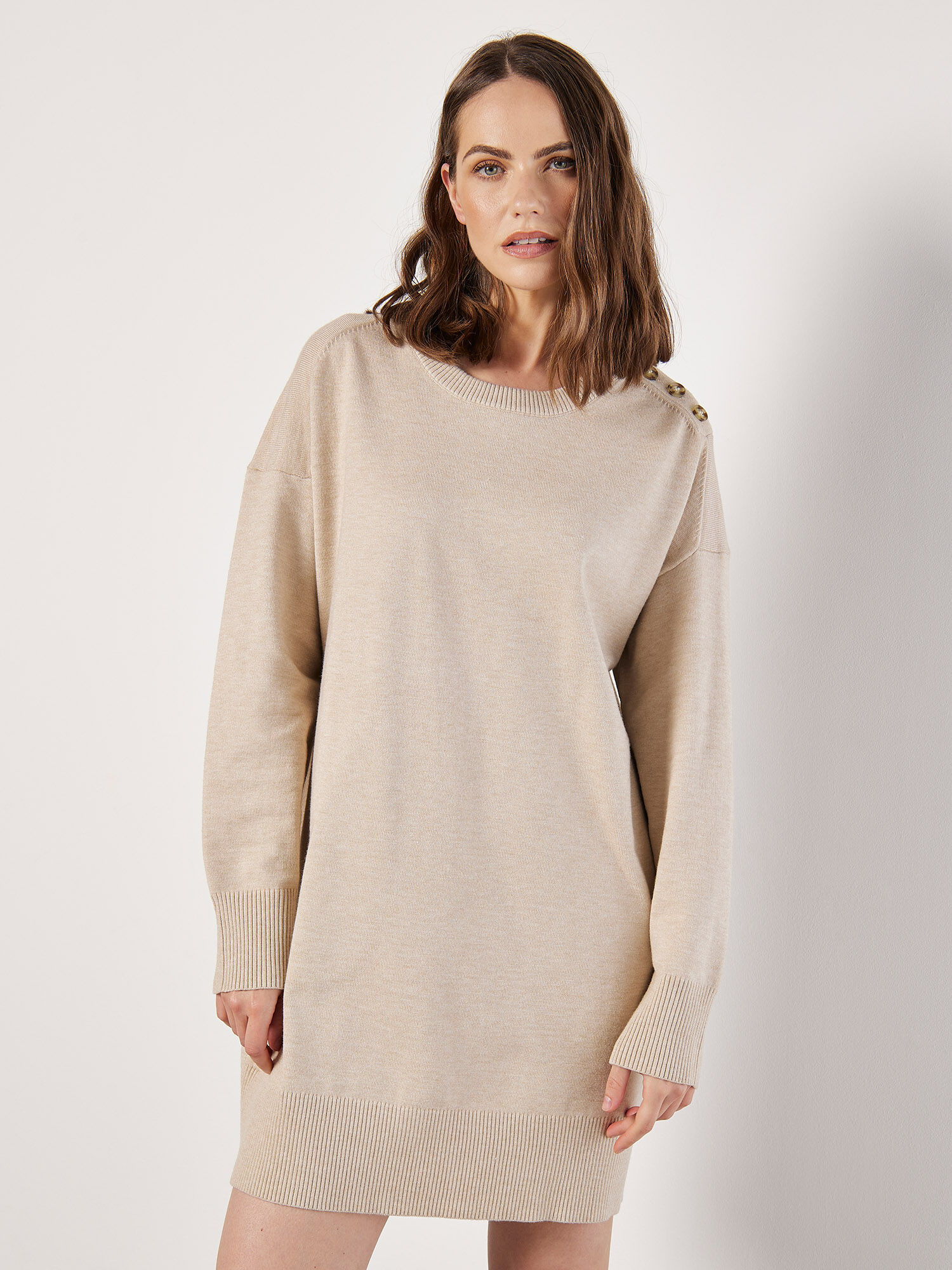 Apricot jumper dress clearance