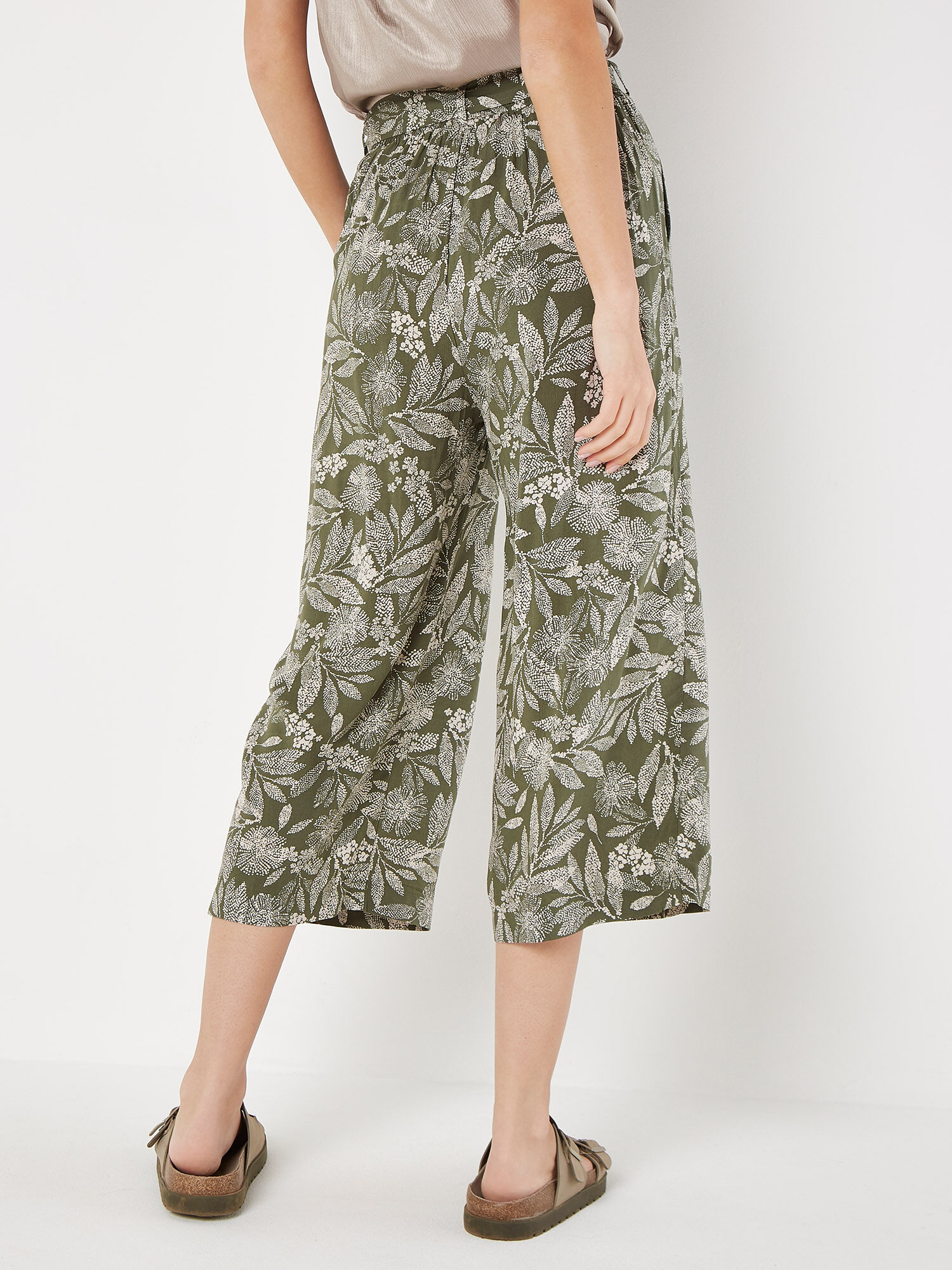Batik Leaf Culotte Trousers