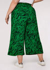 Curve Waves Jupe-culotte taille, Vert, large