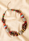 Halskette mit Boho-Perlen, sortiert, groß