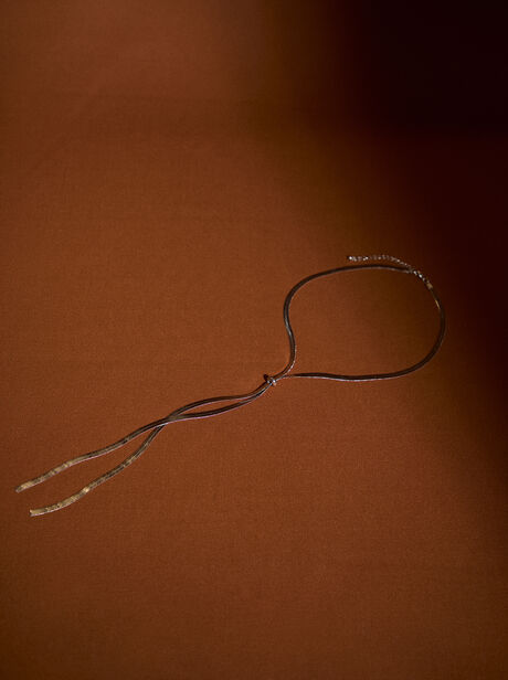 Long Dropped Chain Necklace