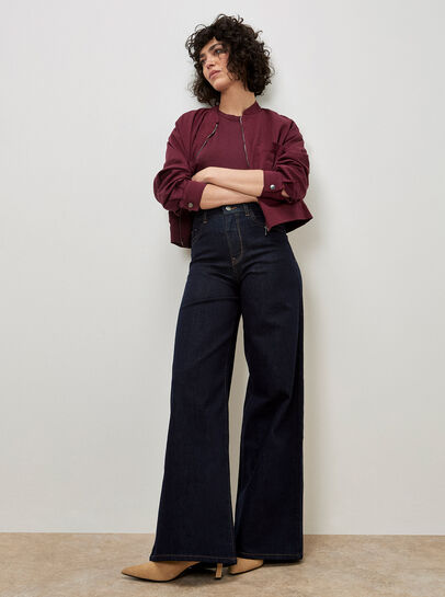 Isla Wide Leg Dark Wash Jeans