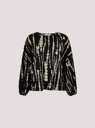 Tie Dye Stripe Top