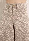 Ikat Gianna Wide-Leg Jeans, Stone, large