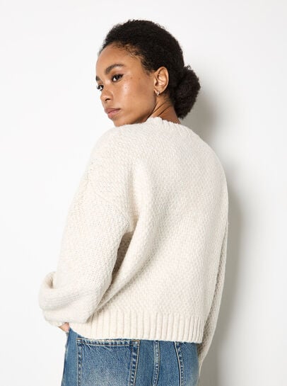 Chunky Cable Knit Crop Jumper
