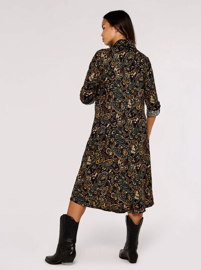 Paisley Shirt Mini Dress