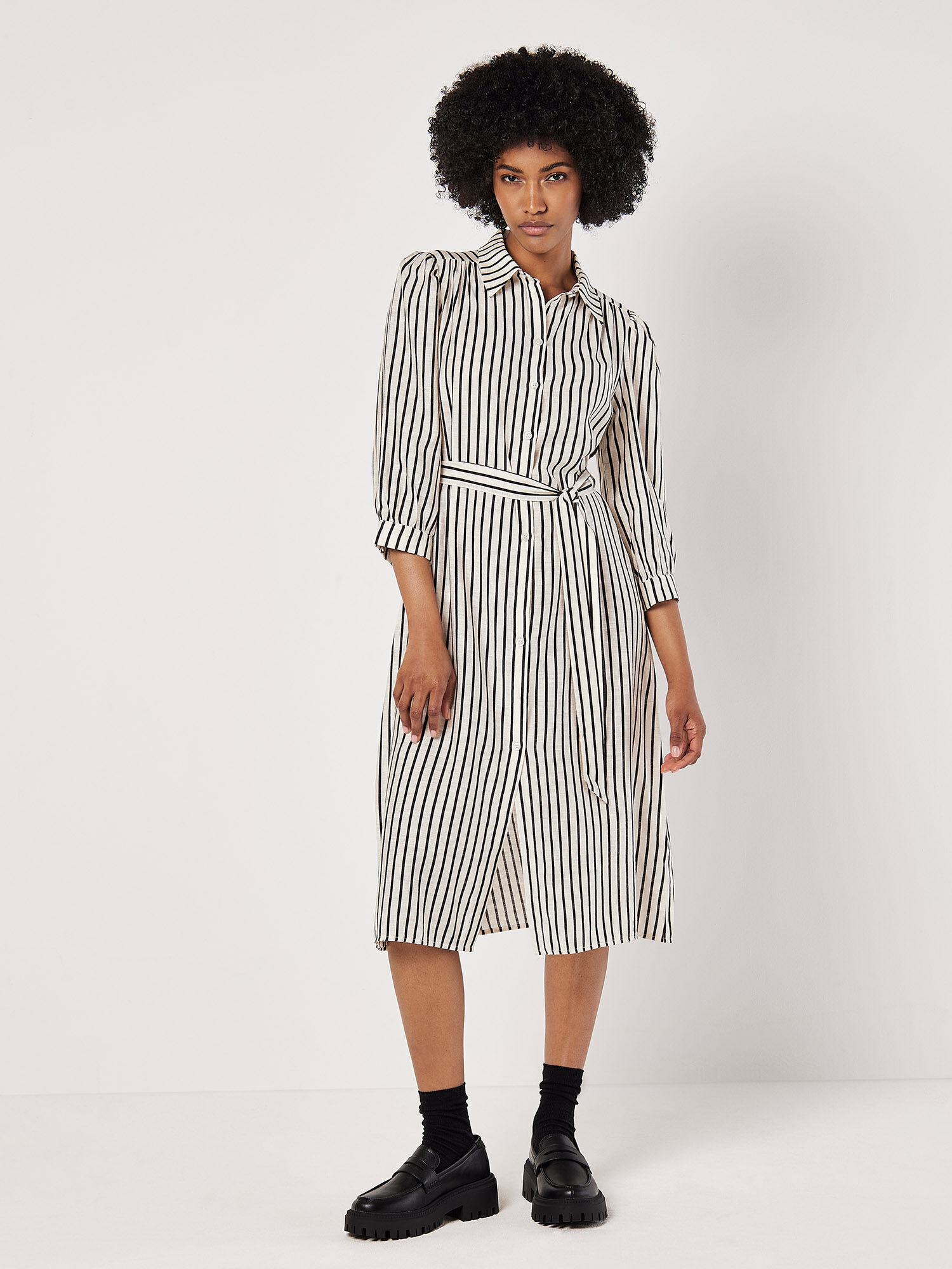 Robe chemise a rayure best sale