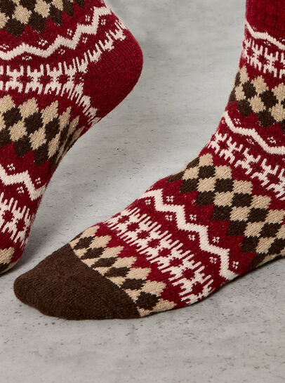 Fairisle Patterned Socks
