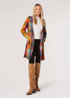 Colourful Check Hooded Coatigan, Assorted, large
