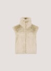 Faux Fur Gilet, Stone, large