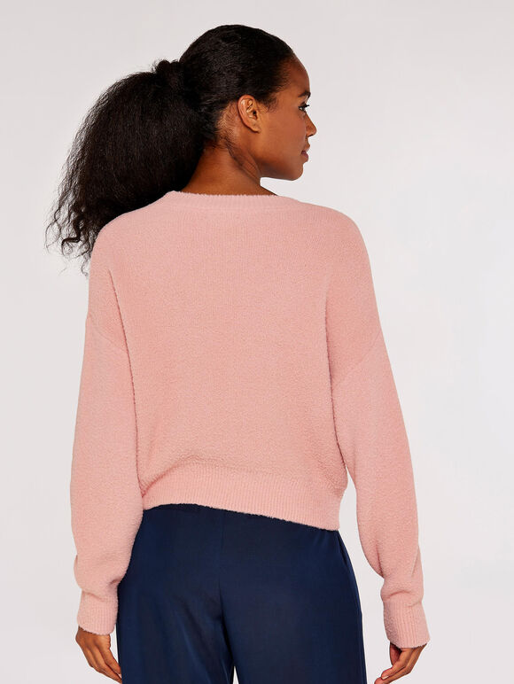 Pull court flou, rose, grand