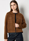 Patch Pocket Knitted Cardigan, Rust, large