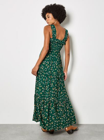 Ditsy Floral Smocked Maxi Dress