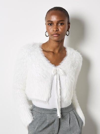 Fluffy Cropped Bolero
