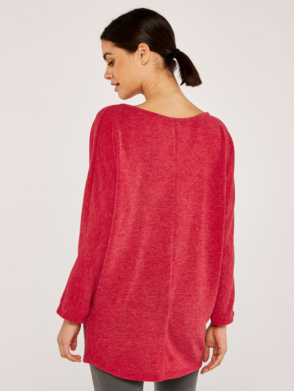 Rock And Roll Batwing Soft Top, Rouge, grand