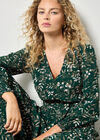 Eucalyptus Print Tiered Maxi Dress, Green, large