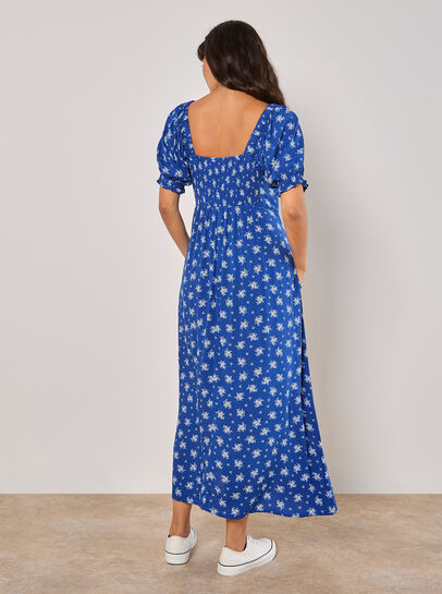 Silhouette Floral Milkmaid Maxi Dress