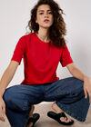 Modal Jersey Basic T-Shirt, Red, large