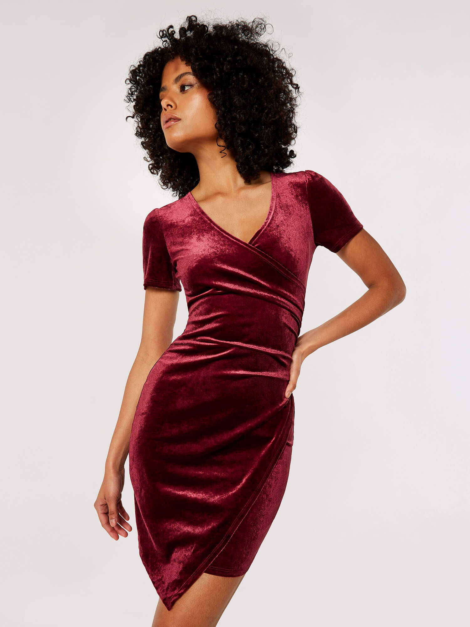 Robe moulante velours on sale
