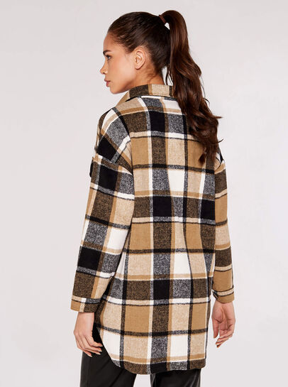Checked Oversized Shacket