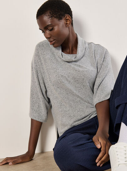 Soft Touch Cowl Neck Top