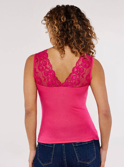 Lace Neck Cami Top