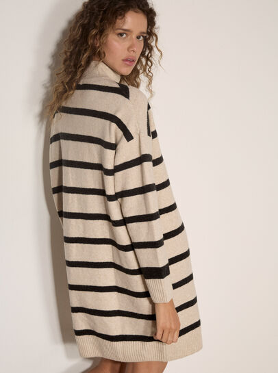 Stripe Oversized Jumper Mini Dress