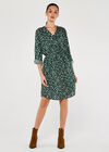Painterly Dot Dress, Green, large