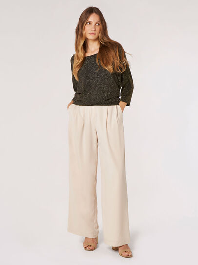 Metallic Shimmer Batwing Top