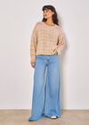 Pastel Stripes Cable Knit Jumper, Assorted, large