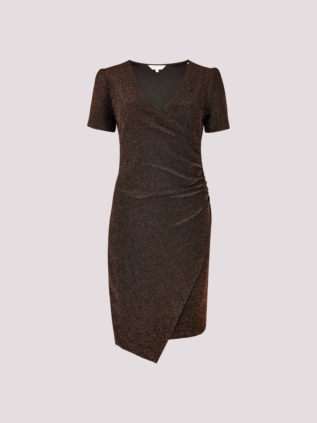 brown metallic mini dress Winnie Slinky Mini Dress • Shop American Threads Women's Trendy Online Boutique Chocolate Brown / L / No Returns/Exchanges main image 0
