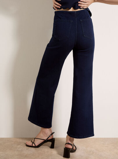 Zara Wide-Leg Elastic Jeans