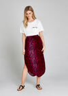 Zebra Print Skirt, Fuchsia, large