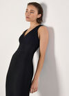 Bodycon Bandage Midi Dress, Black, large