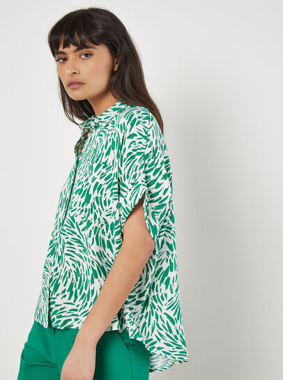 Brushstroke Print Shirt