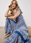 Ditsy Floral Maxi Dress, Blue, large