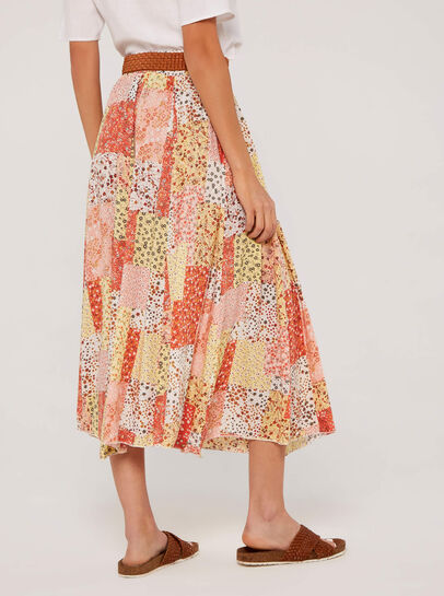 Ditsy Fusion Crinkle Skirt